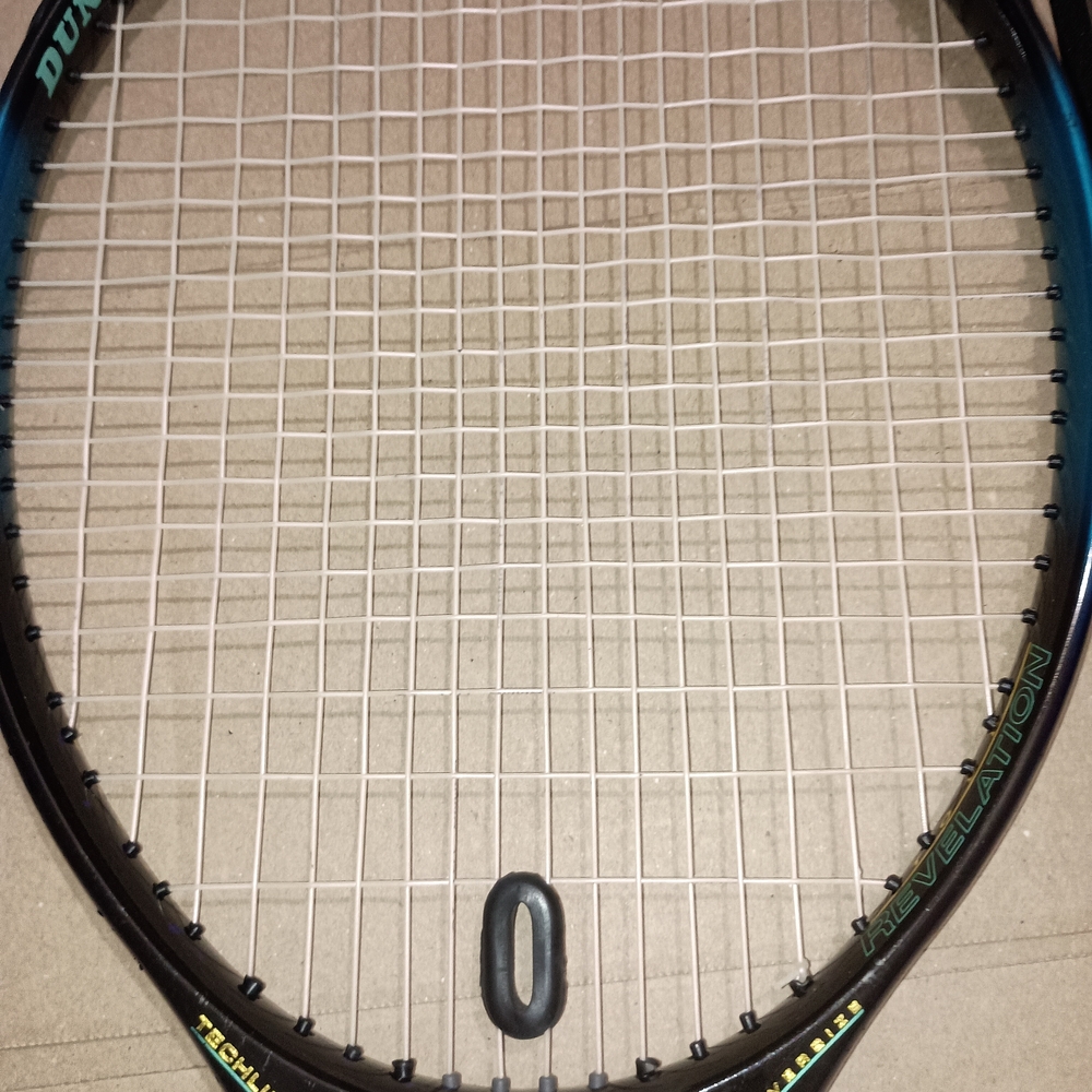 Dynamic Black and Blue Tennis Racket - Picture 3 of 7